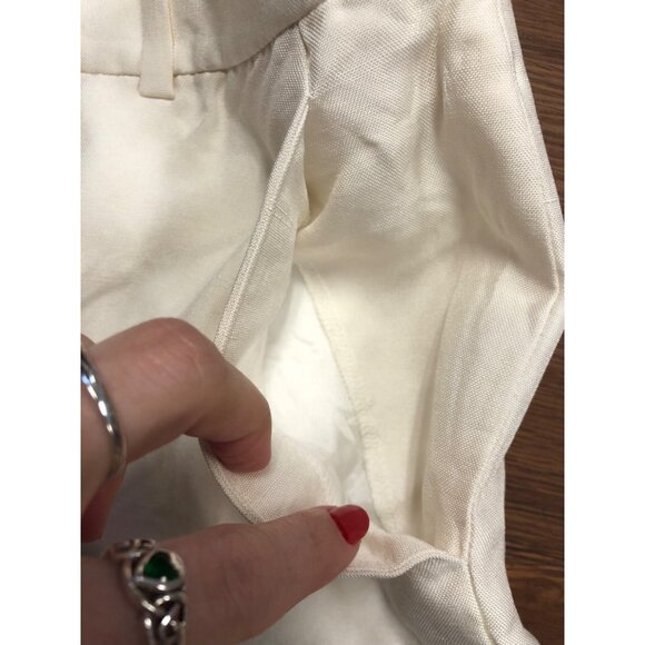 Lauren by Ralph Lauren 100% Silk Exterior Wide Leg Pants - size 4 - Picture 5 of 9